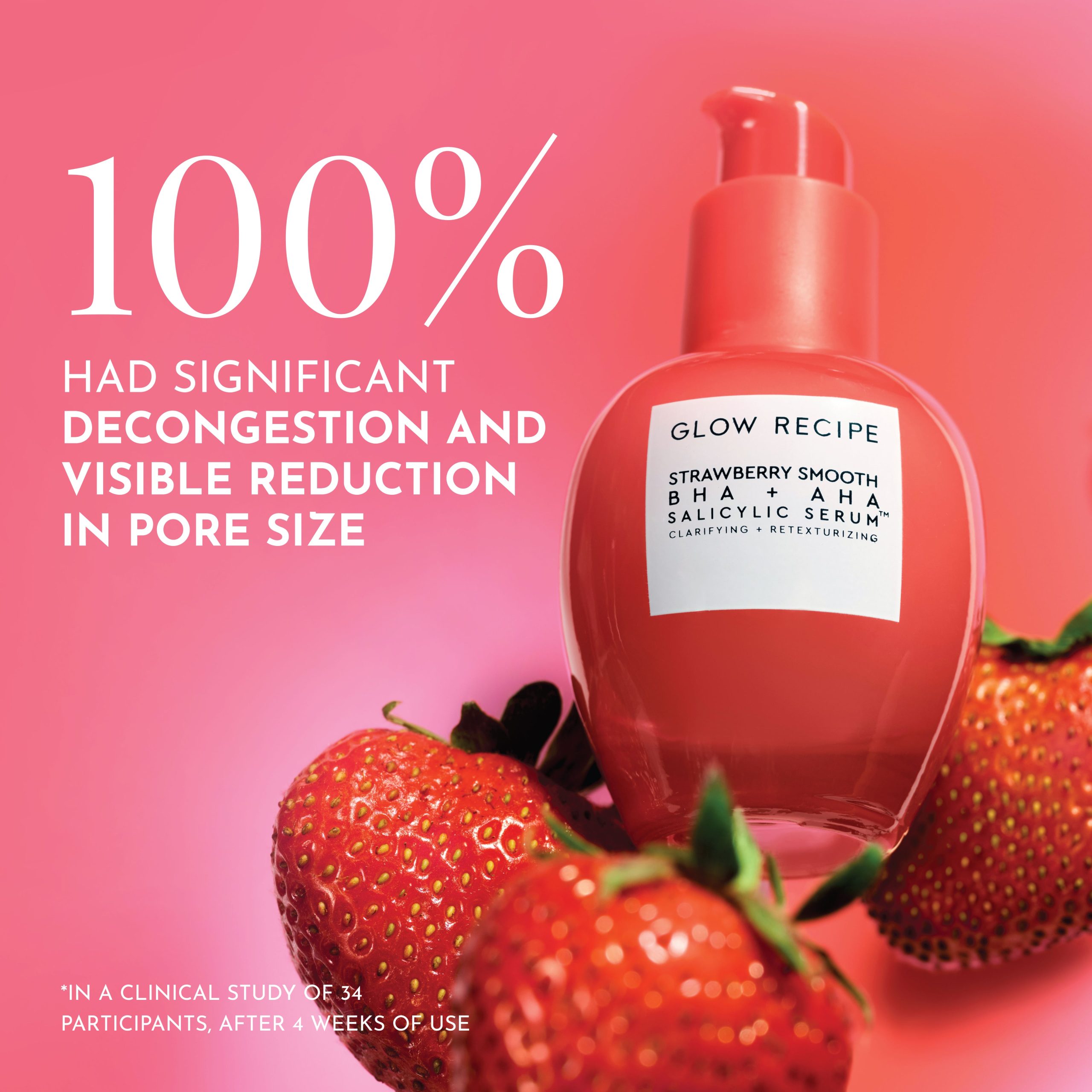 Strawberry Smooth BHA+AHA Salicylic Serum - Image 3
