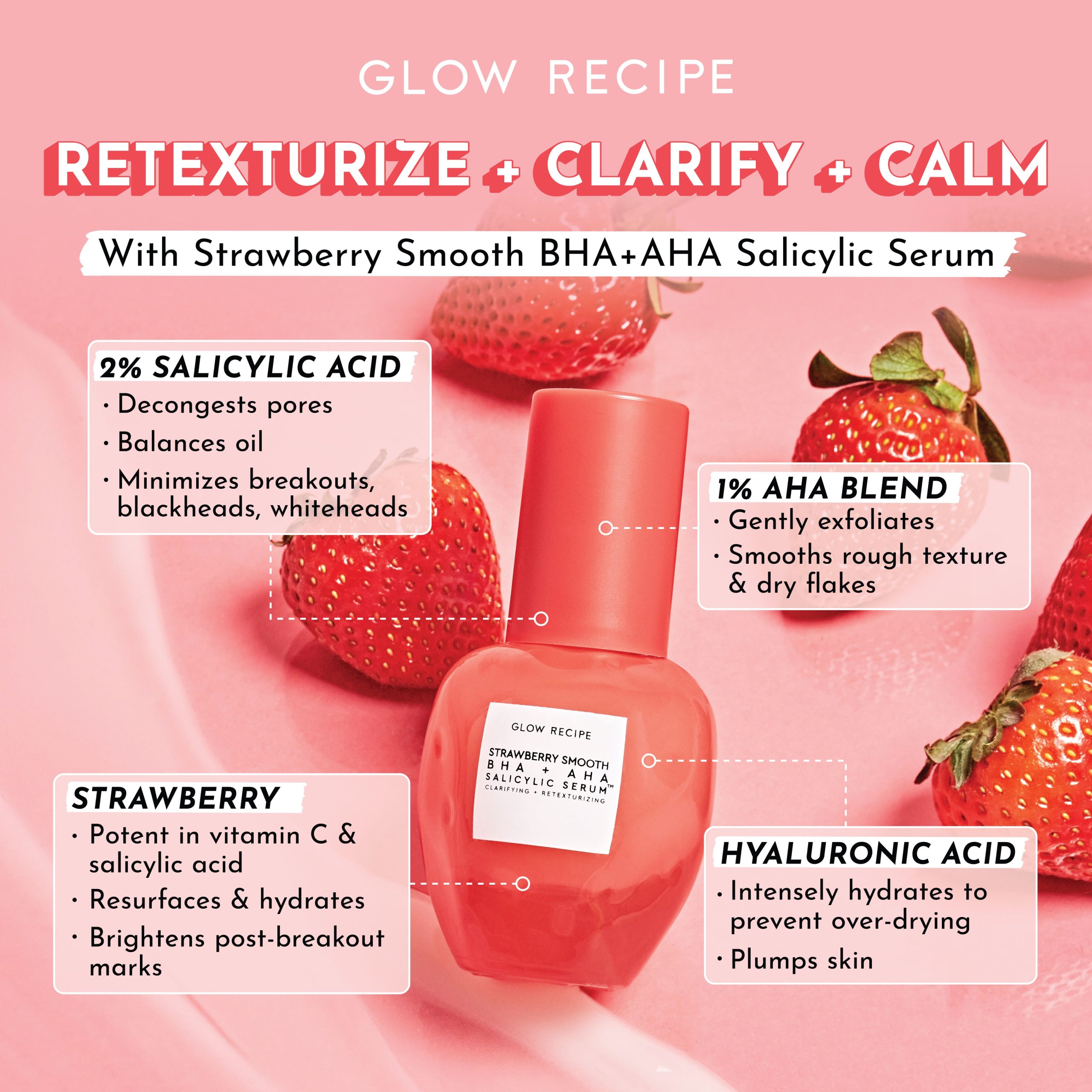 Strawberry Smooth BHA+AHA Salicylic Serum - Image 7