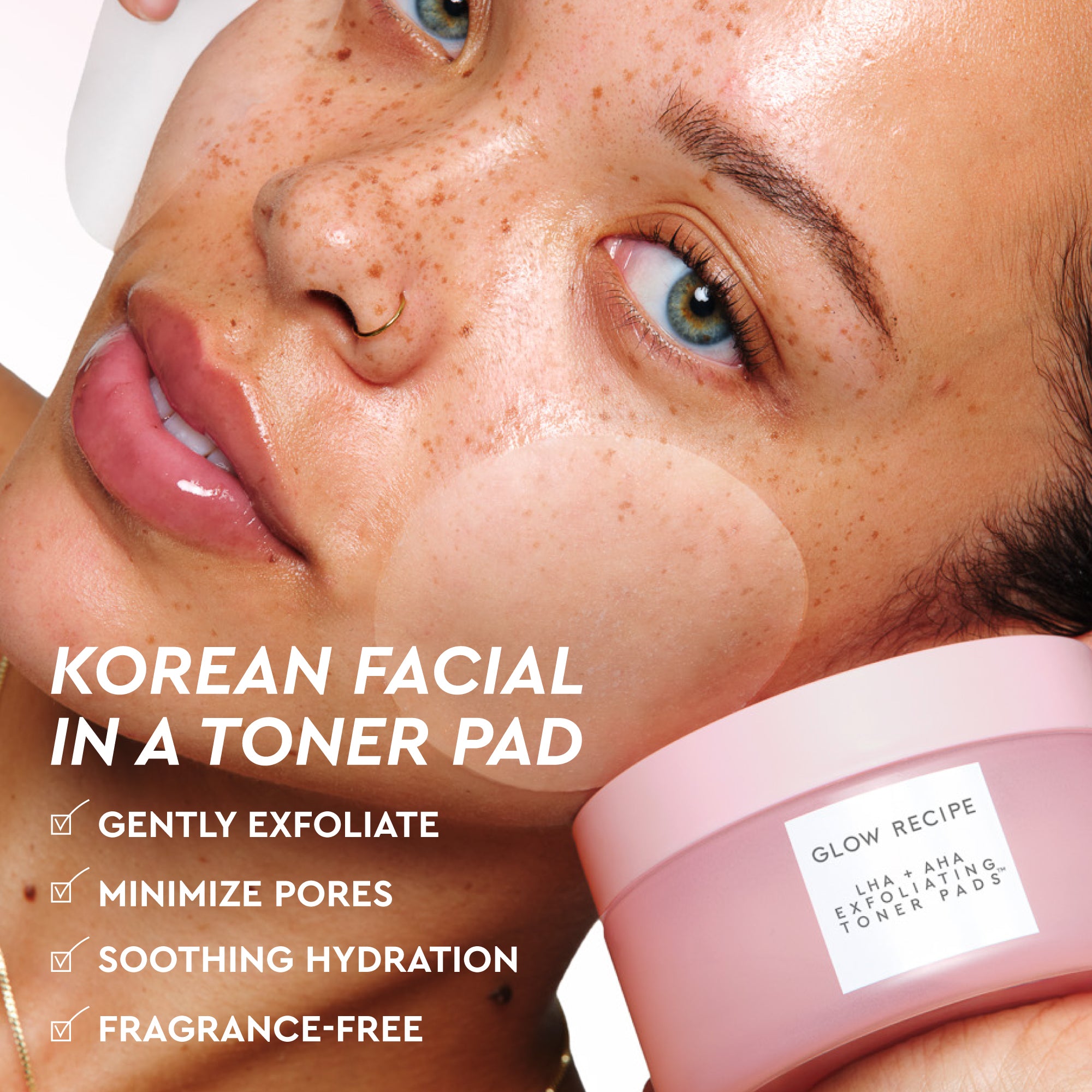 LHA + AHA Korean Watermelon Toner Pads - Image 2